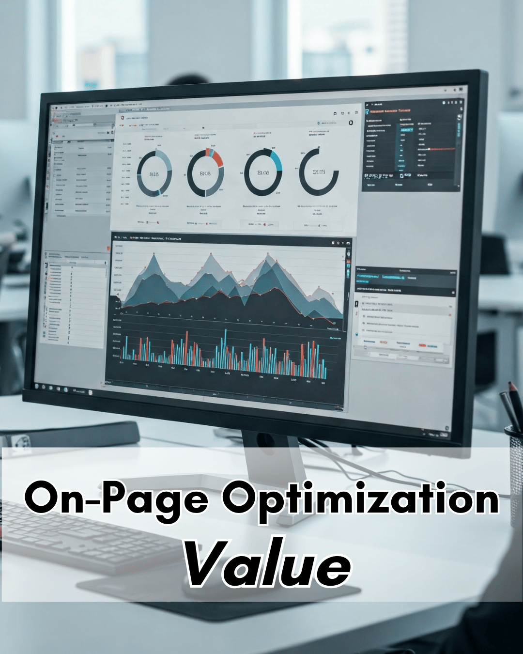 On-page optimization report showing content and technical improvements.