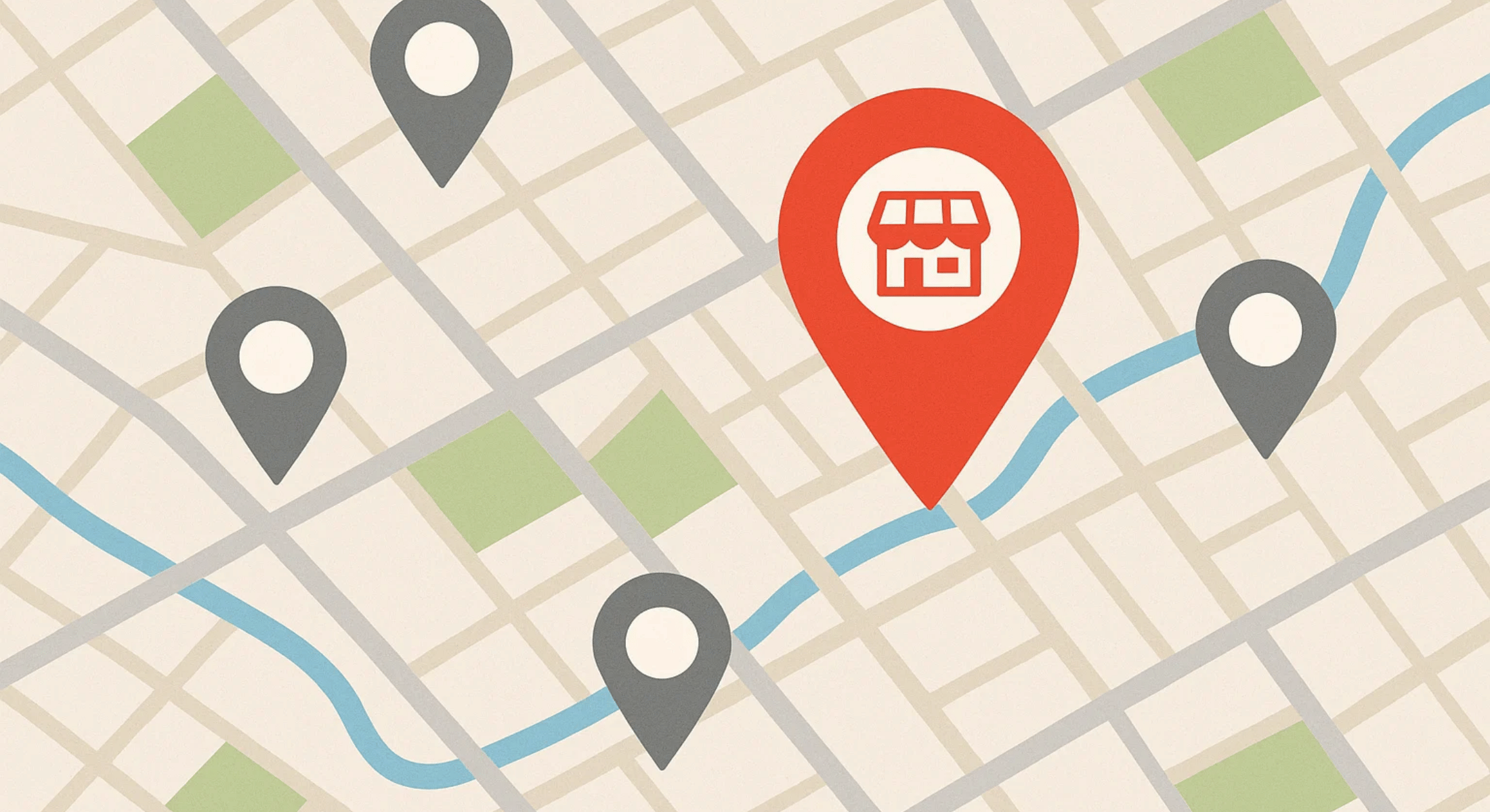 Small business highlighted at the top of Google search map results.