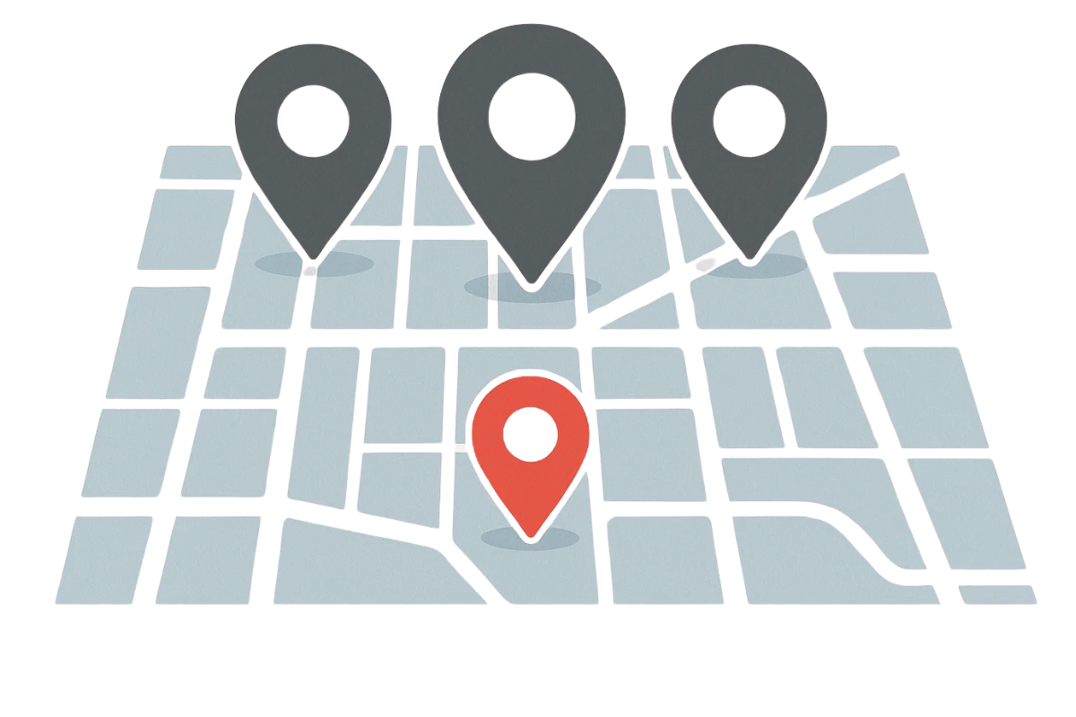 Small business overshadowed by larger competitors in search results.